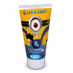 خمیر دندان کودک آلفادنت مدل بدون فلوراید حجم 50 میلی لیتر