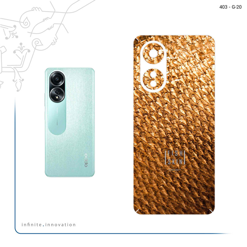 برچسب پوششی ماهوت مدل Fish Skin مناسب برای گوشی موبایل اپو A58 4G