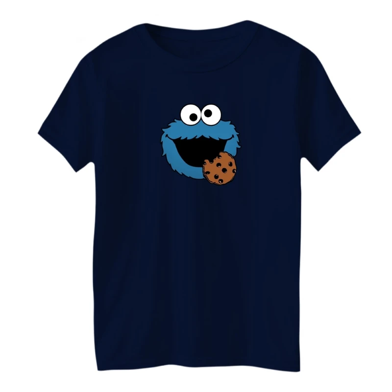 تی شرت آستین کوتاه بچگانه مدل هیولا آبی کد 02