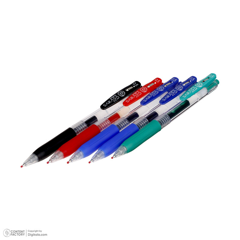 روان نویس زبرا مدل ساراسا کلیپ بسته 5 عددی