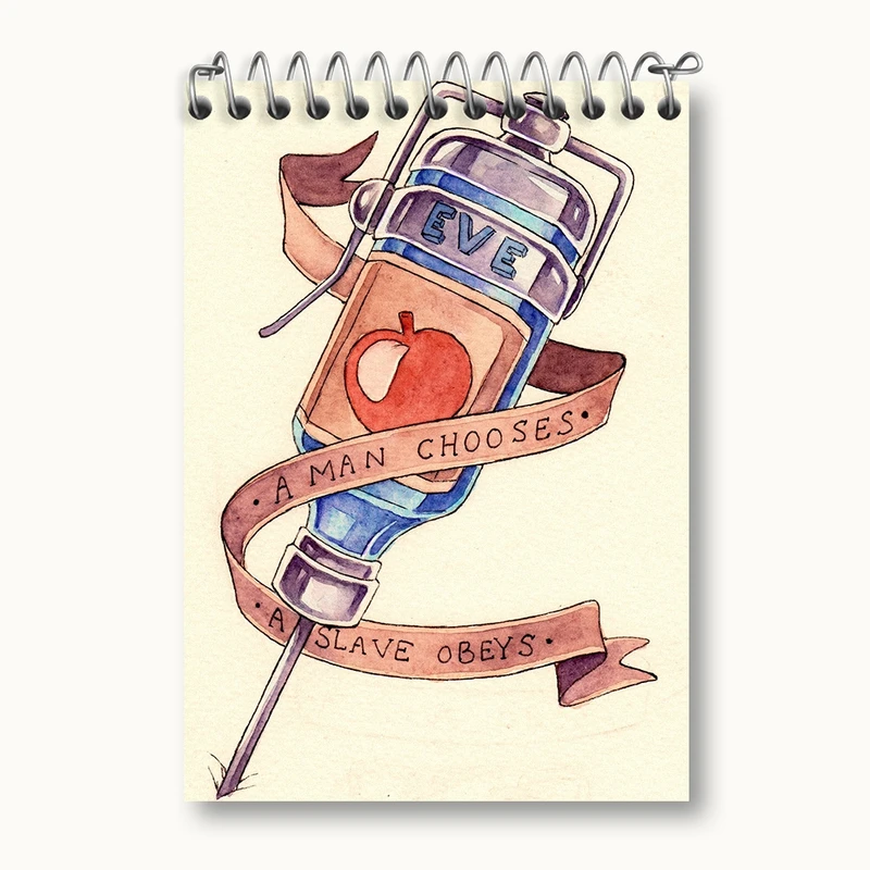 دفتر یادداشت 50 برگ خندالو مدل بازی بایوشاک (Bioshock) کد 31342