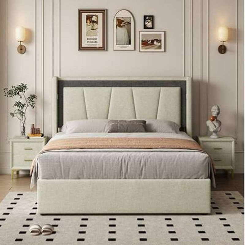 تخت خواب دو نفره توپولون مدل ریرا سایز 160×200 سانتی متر