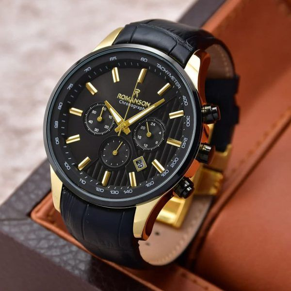 ساعت مچی عقربه‌ای مردانه رومانسون مدل کورنوگراف سه موتور فعال کد 05
