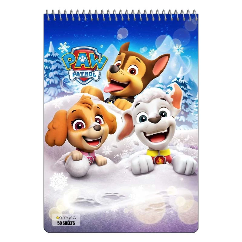 دفتر نقاشی 50 برگ سیمی کارنیکا طرح سگ های نگهبان paw patrol کد 36529