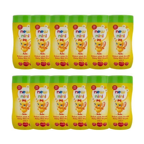 دستمال مرطوب کودک نیو نی نی مدل 02 بسته 12 عددی دستمال مرطوب کودک نیو نی نی مدل 02 بسته 12 عددی