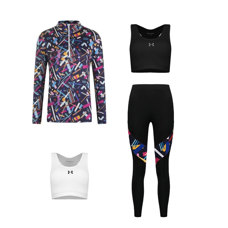 ست چهار تکه لباس ورزشی زنانه مدل 1401-1801-1801-276