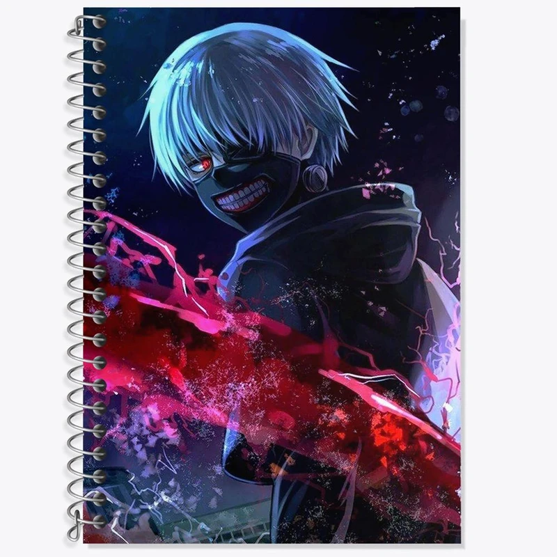 دفتر لغت 50 برگ خندالو مدل انیمه توکیو غول Tokyo Ghoul کد 4910