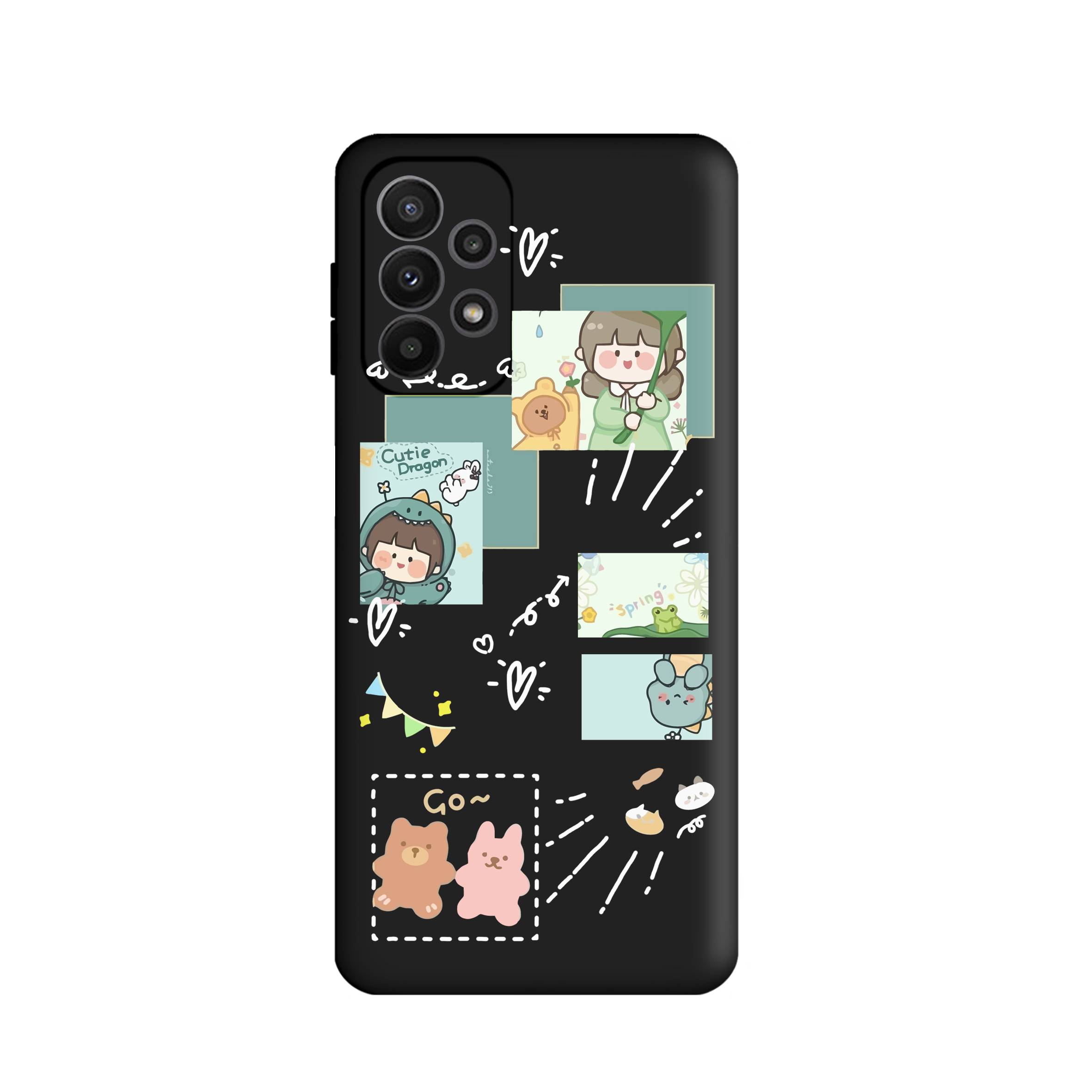 کاور طرح دختر دایناسور کد FF252مناسب برای گوشی موبایل سامسونگ Galaxy A53