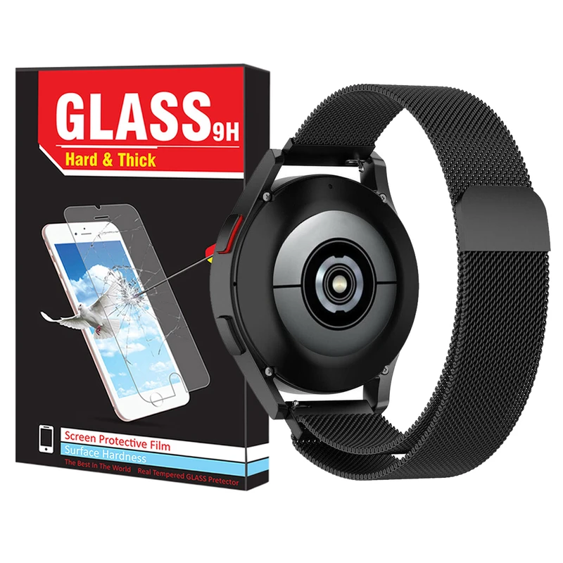 بند هارد اند تیک مدل Milanese HT مناسب برای ساعت هوشمند سامسونگ Galaxy Watch 4/5/6/7/FE سایز 40/43/44/46/47 میلی متری