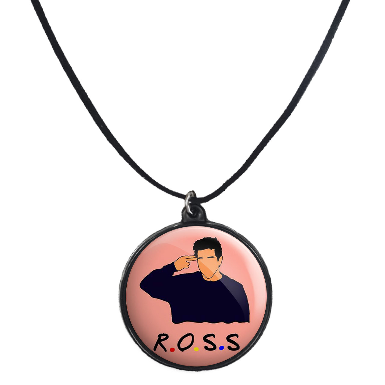 گردنبند پرمانه طرح فرندز کد pmb.8203 مدل دو طرفه