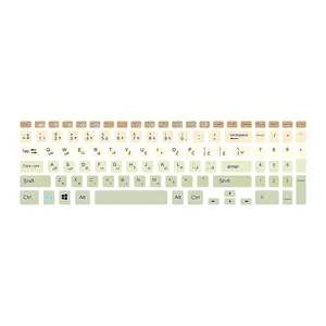 برچسب حروف فارسی کیبورد توییجین و موییجین مدل colors 20 مناسب برای لپ تاپ دل Inspiron 3521,5521