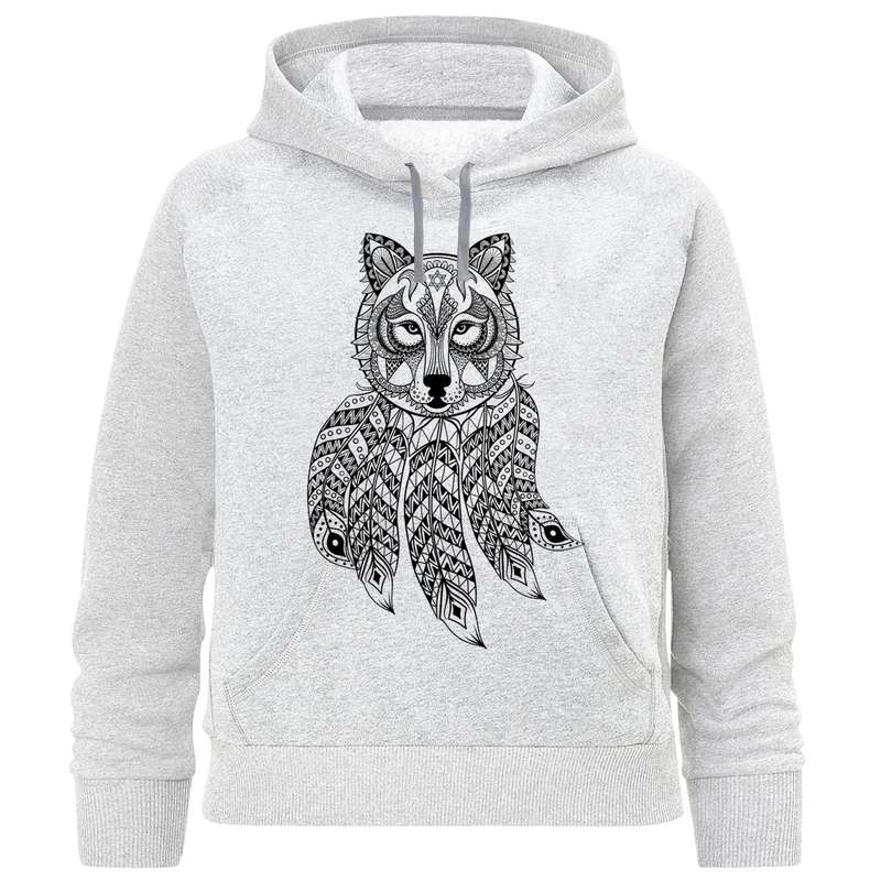 هودی پسرانه مدل گرگ زینتی A422 