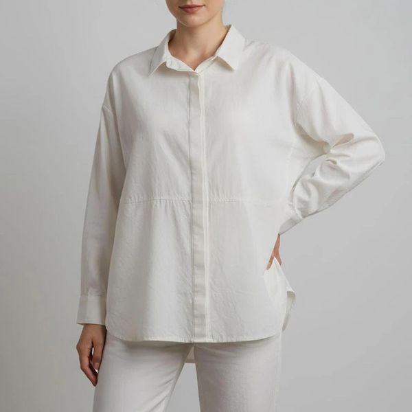 شومیز آستین بلند یقه برگردان زنانه تولیکا مدل 33029