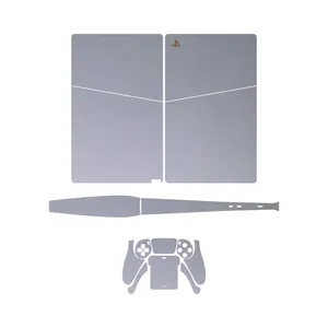 برچسب کنسول و دسته بازی PS5 Slim Digital Edition ماهوت مدل Matte Silver