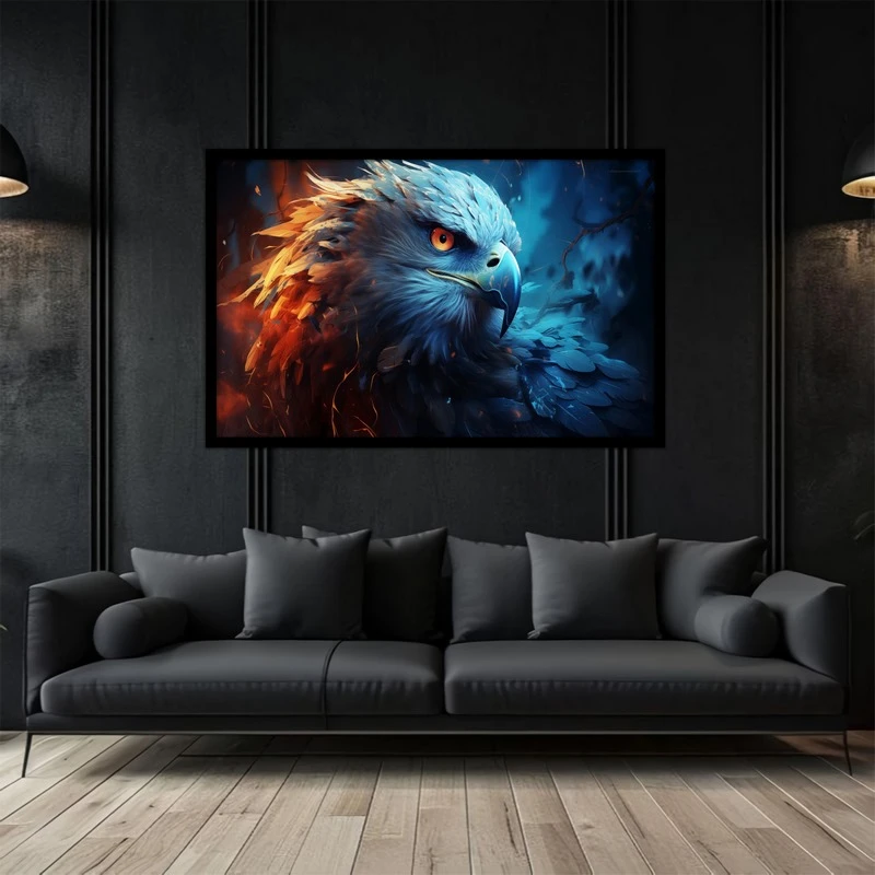 تابلو بکلیت طرح پرندگان عقاب نقاشی و هنر دیجیتال مدل B-bu2922