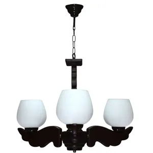 لوستر سه شعله چشمه نور کد G701/3-BR