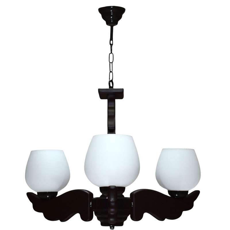 لوستر سه شعله چشمه نور کد G701/3-BR