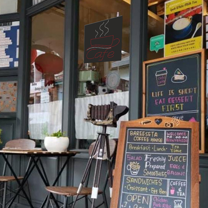 تابلو ال ای دی آیاز طرح کافه تک فنجان کد 434