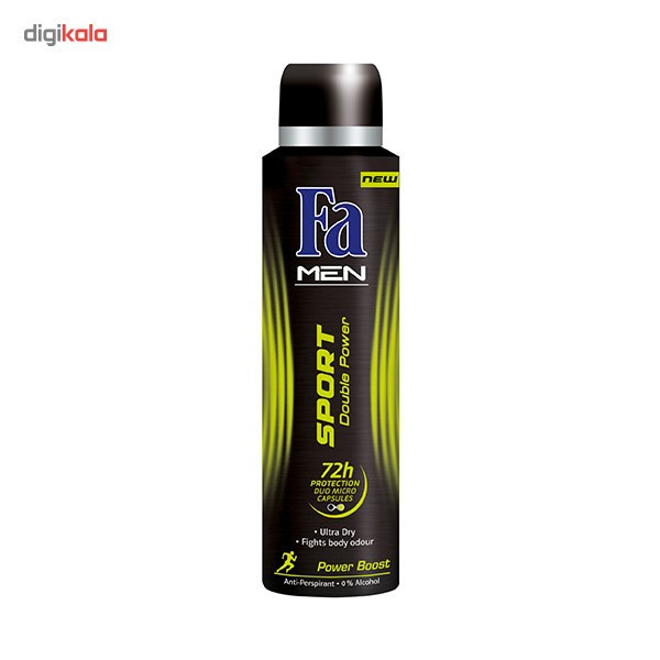 اسپری ضد تعریق مردانه فا مدل Sport Double Power حجم 150 میلی لیتر