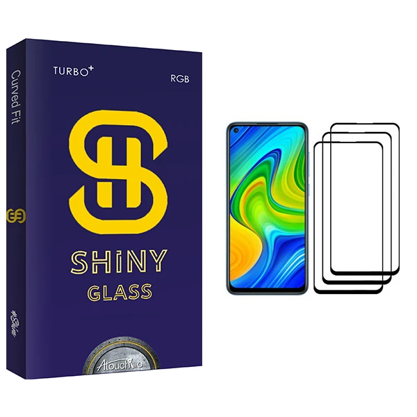 محافظ صفحه نمایش آتوچبو مدل Shiny Glass مناسب برای گوشی موبایل شیائومی Redmi Note 9 بسته سه عددی