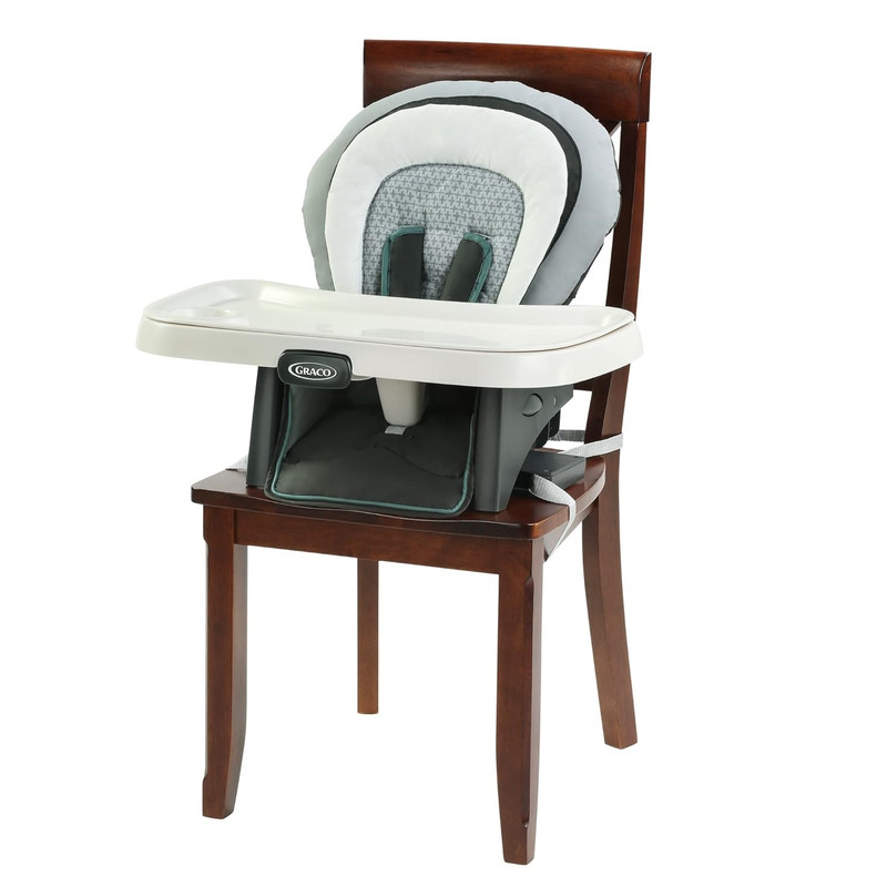 صندلی غذاخوری کودک گراکو مدل high chair duodiner dlx patchwork grey 6in1