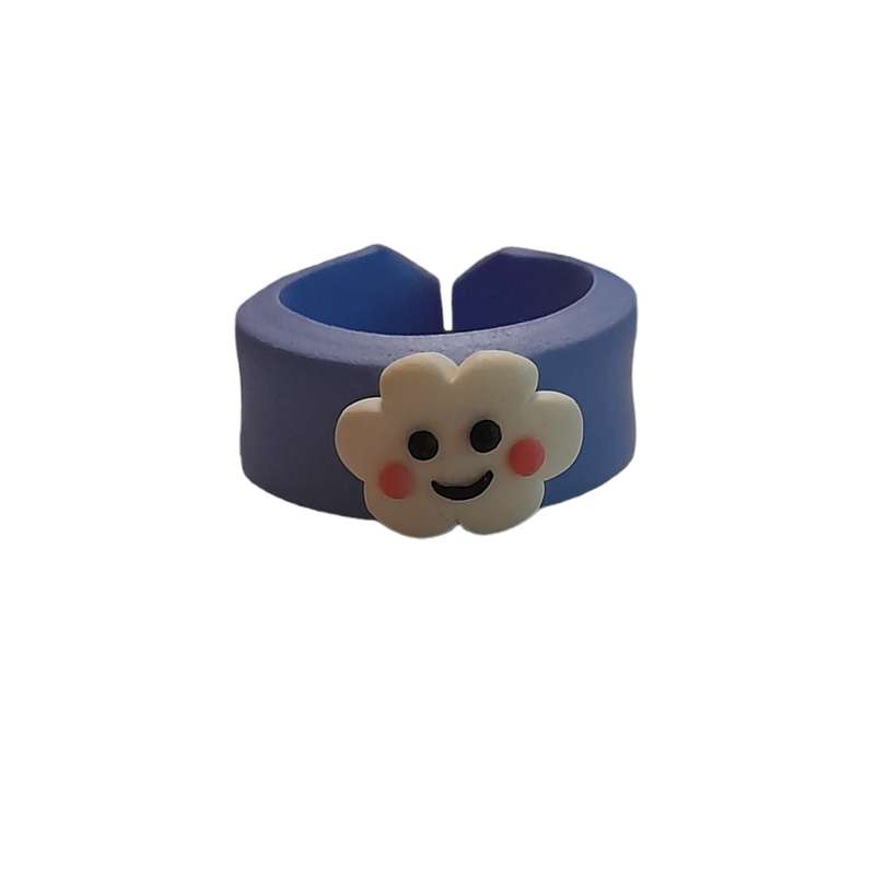 انگشتر دخترانه مدل ابر خندان