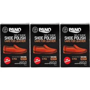 دستمال مرطوب کفش پانو مدل Polish بسته 3 عددی