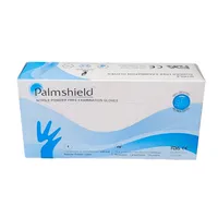 دستکش نیتریل غیر پودری پالم شیلد مدل 01M سایز متوسط (M) بسته 100 عددی