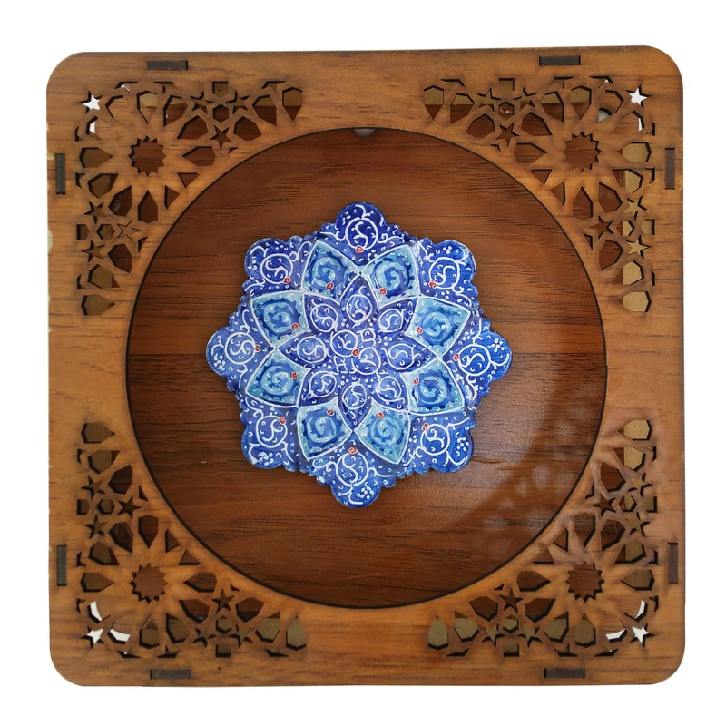 تابلو میناکاری مسی مدل گل کد 1810 hg