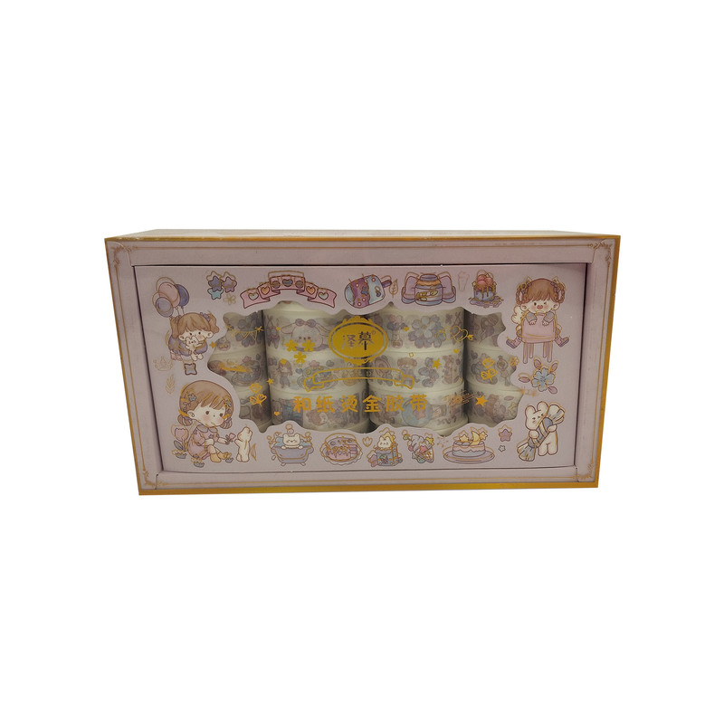 چسب نواری مدل واشی طرح دختر و خرگوش کد 03 مجموعه 20 عددی