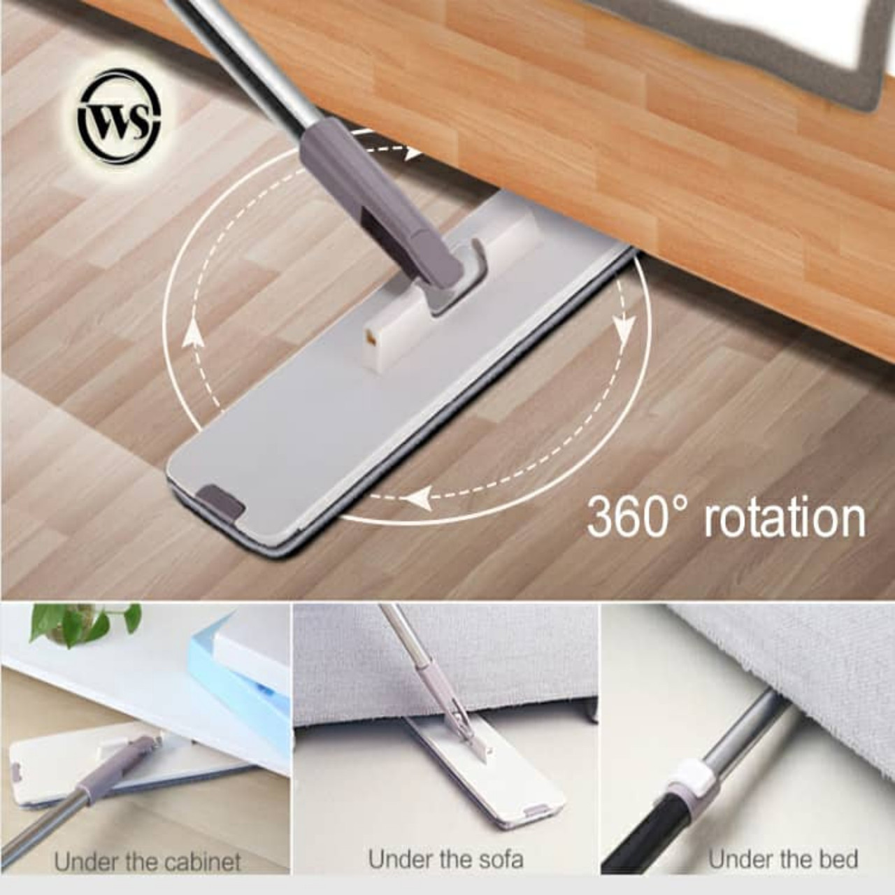 ست سطل و زمین شوی مدل MAGIC FLAT MOP WS