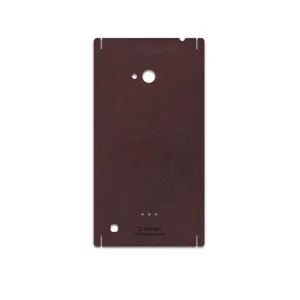 MAHOOT Matte-Dark-Brown-Leather Cover Sticker for Nokia Lumia 720