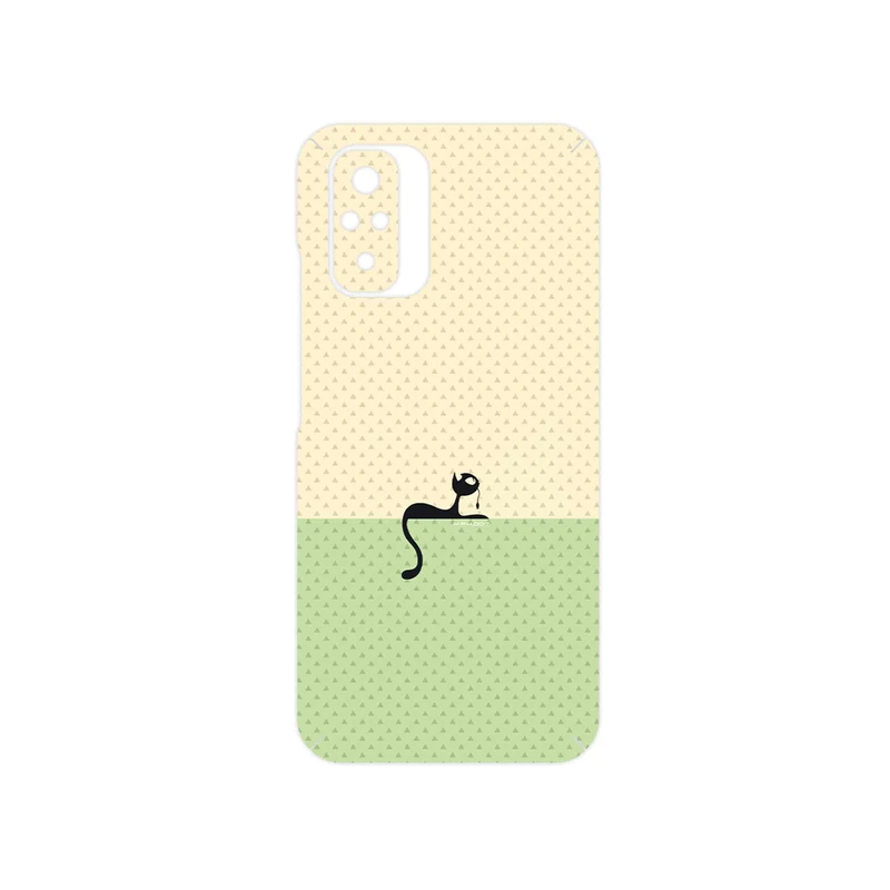 برچسب پوششی ماهوت مدل Minimal Internet Cat Icon مناسب برای گوشی موبایل شیائومی Redmi Note 10
