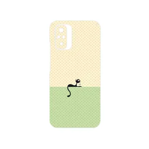 MAHOOT Minimal Internet Cat Icon Cover Sticker for Xiaomi Redmi Note 10