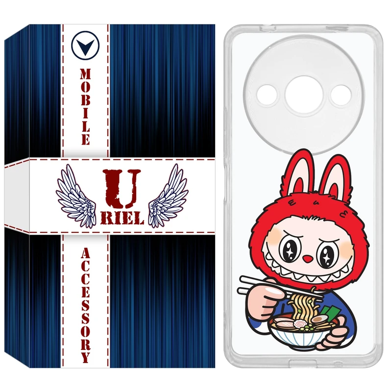 کاور یوریل مدل Clear کد 117 طرح لبوبو Labubu مناسب برای گوشی موبایل شیائومی Redmi A3 / A3x