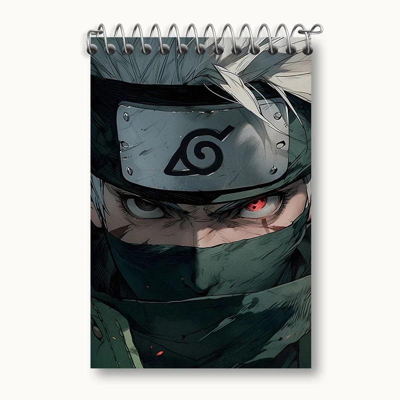 دفتر یادداشت 50 برگ خندالو مدل انیمه ناروتو (Naruto) کد F1344