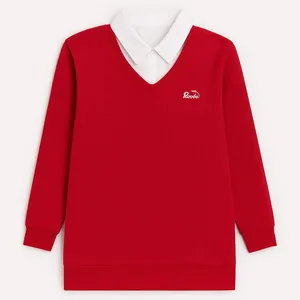 بلوز آستین بلند یقه دکمه دار زنانه مدل 0496