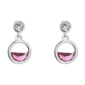 گوشواره نقره آی جواهر طرح گلوریا کد 77292SGU