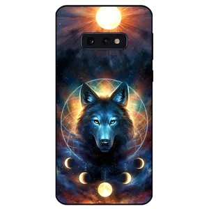 Megafone Wolf and Moon 8006 Cover Suitable For Samsung Galaxy S10 E  Mobile Phone