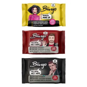 دستمال مرطوب بانیو مدل 02 مجموعه 3 عددی