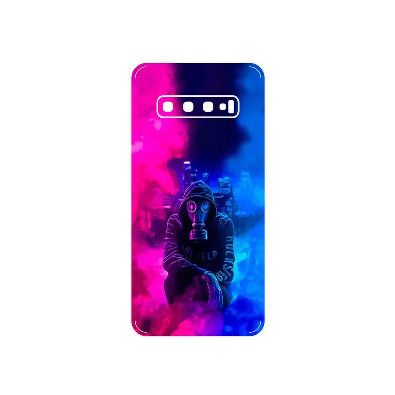 برچسب پوششی ماهوت مدل Smoke Rainbow Digital Art 2 مناسب برای گوشی موبایل سامسونگ Galaxy S10