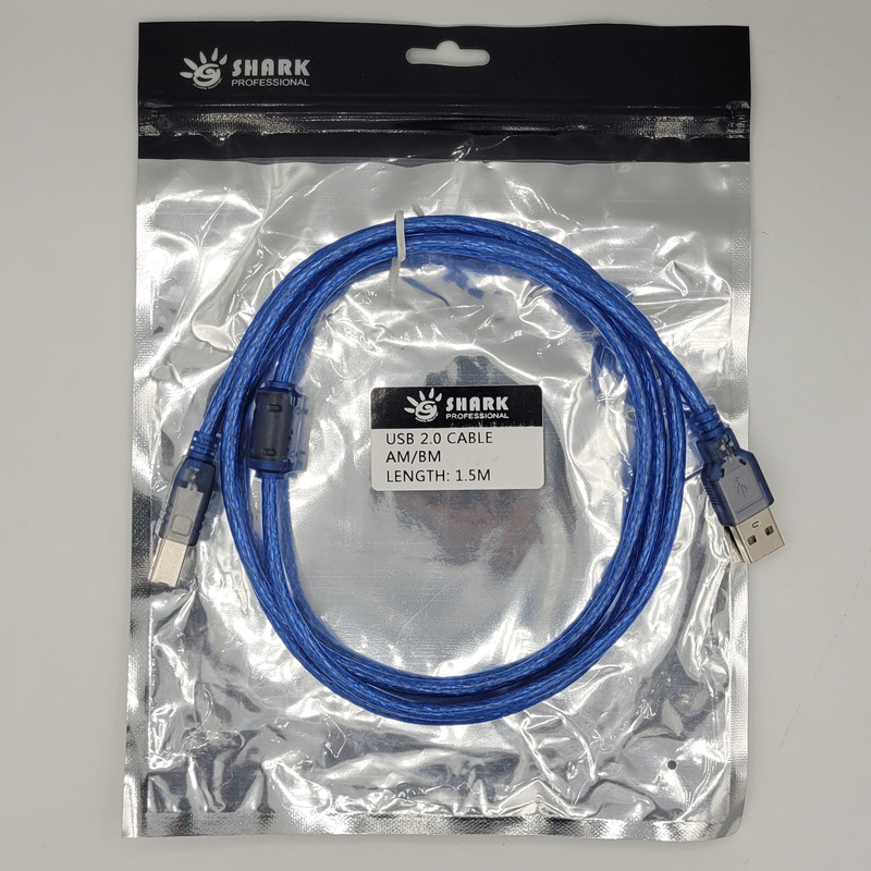 کابل USB پرینتر شارک مدل AM-BM طول 1.5 متر 2