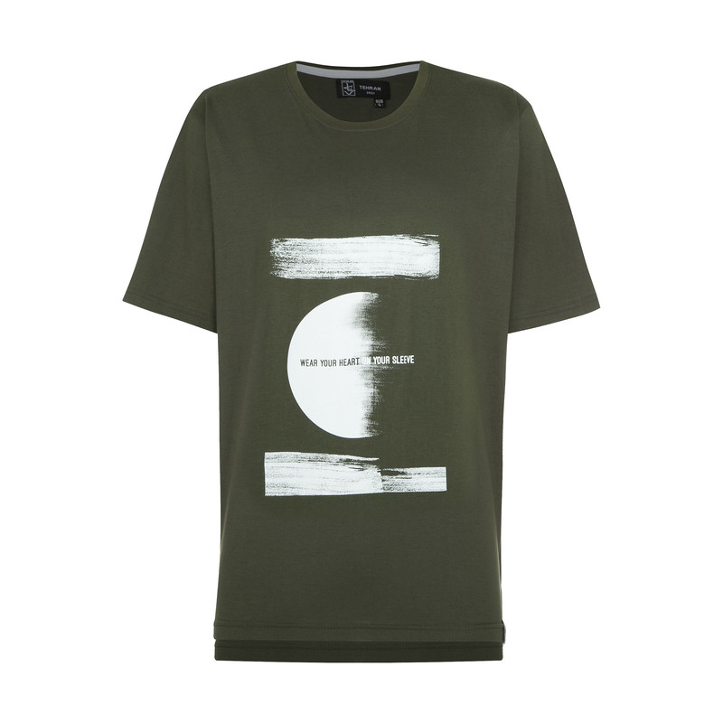 تی شرت آستین کوتاه زنانه مدل تعادل 03 رنگ سبز