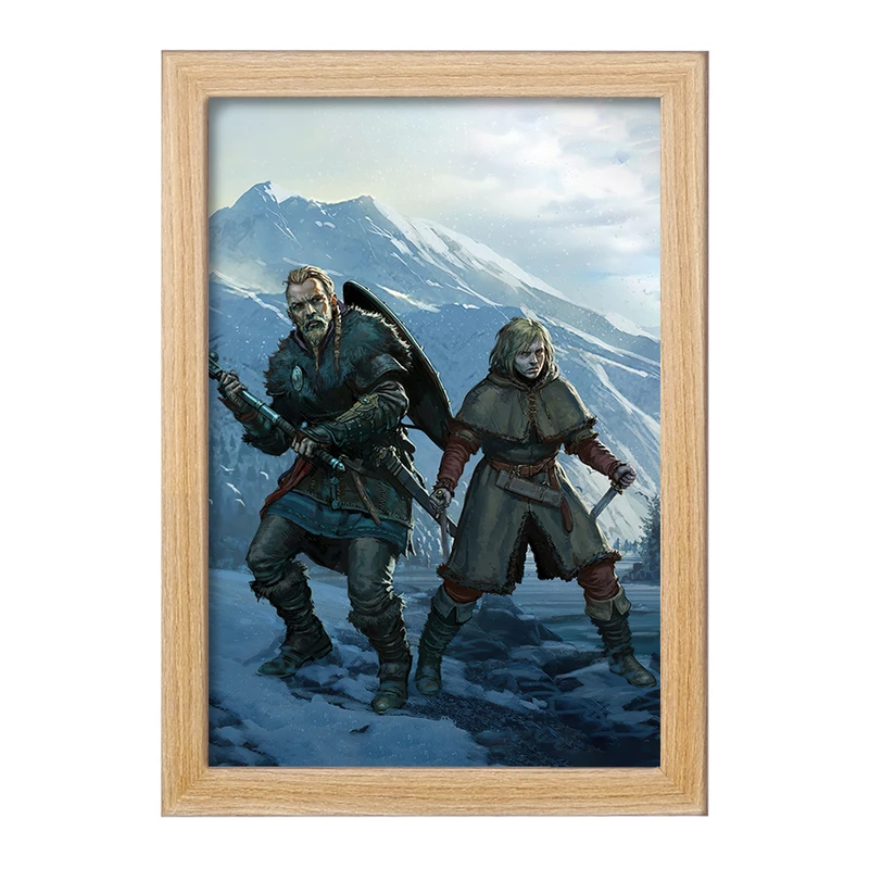 تابلو خندالو مدل اسکلاد و تورفین انیمه حماسه وینلند Vinland Saga کد 27485