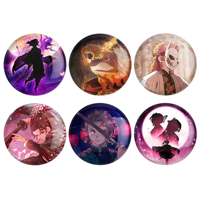 مگنت خندالو طرح انیمه شیطان کش کد 459A مجموعه 6 عددی