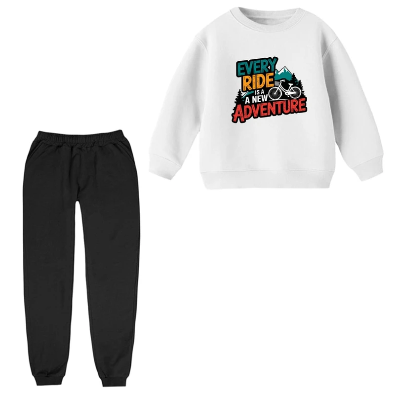 ست سویشرت و شلوار راحتی بچگانه مدل کوهستان  