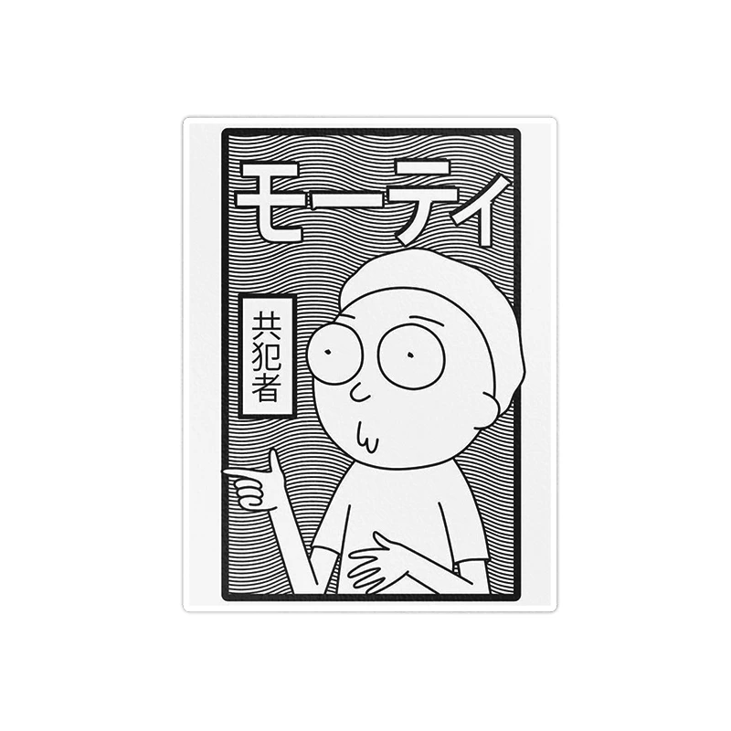      استیکر لپ تاپ ویندی دیزاین طرح rick and morty مدل vindi1065