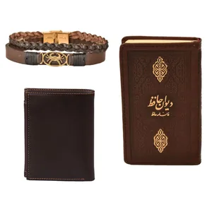 ست هدیه طرح تولد تیر کهن چرم  مدل m107- 4