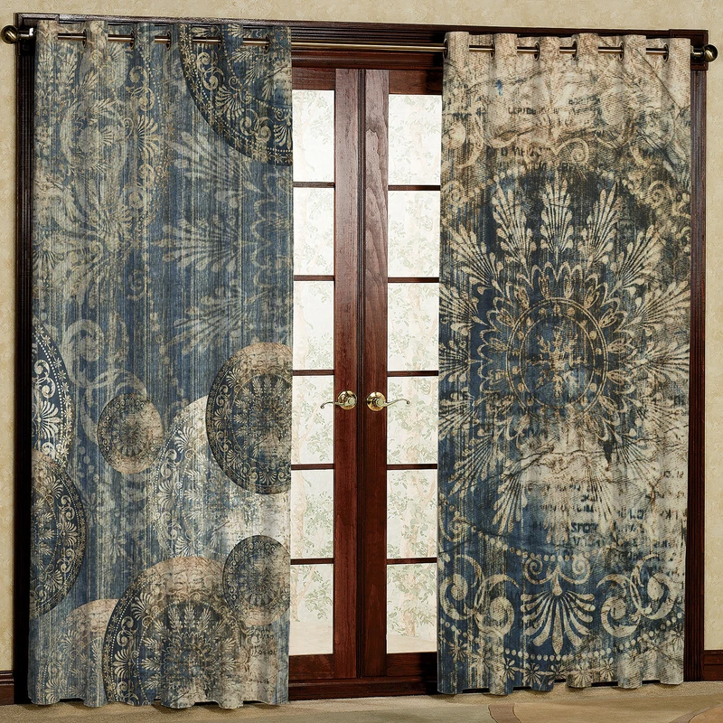 پرده مدل مخمل پانچی کد 1019L سایز 140x280 سانتی متر