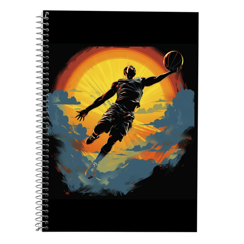 دفتر زبان 50 برگ مدوپد مدل دوخط طرح Slam Dunk کد DF2718